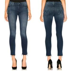 Mother Jeans Looker Ankle Fray In Repeating Love Women’s Size 25 (V1